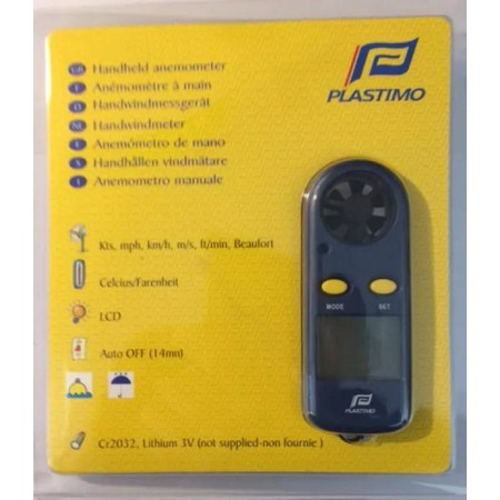 Anémomètre à main compact flottant étanche Plastimo