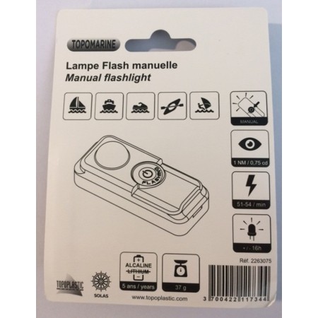 Lampe flash manuelle Plastimo Topomarine 2263075