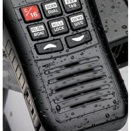 VHF Portable Marine ICOM IC-M37E 6W - Étanche IP57, Flottante Avec Lumière LED, Autonomie 12h+, Livrée Complète - 14
